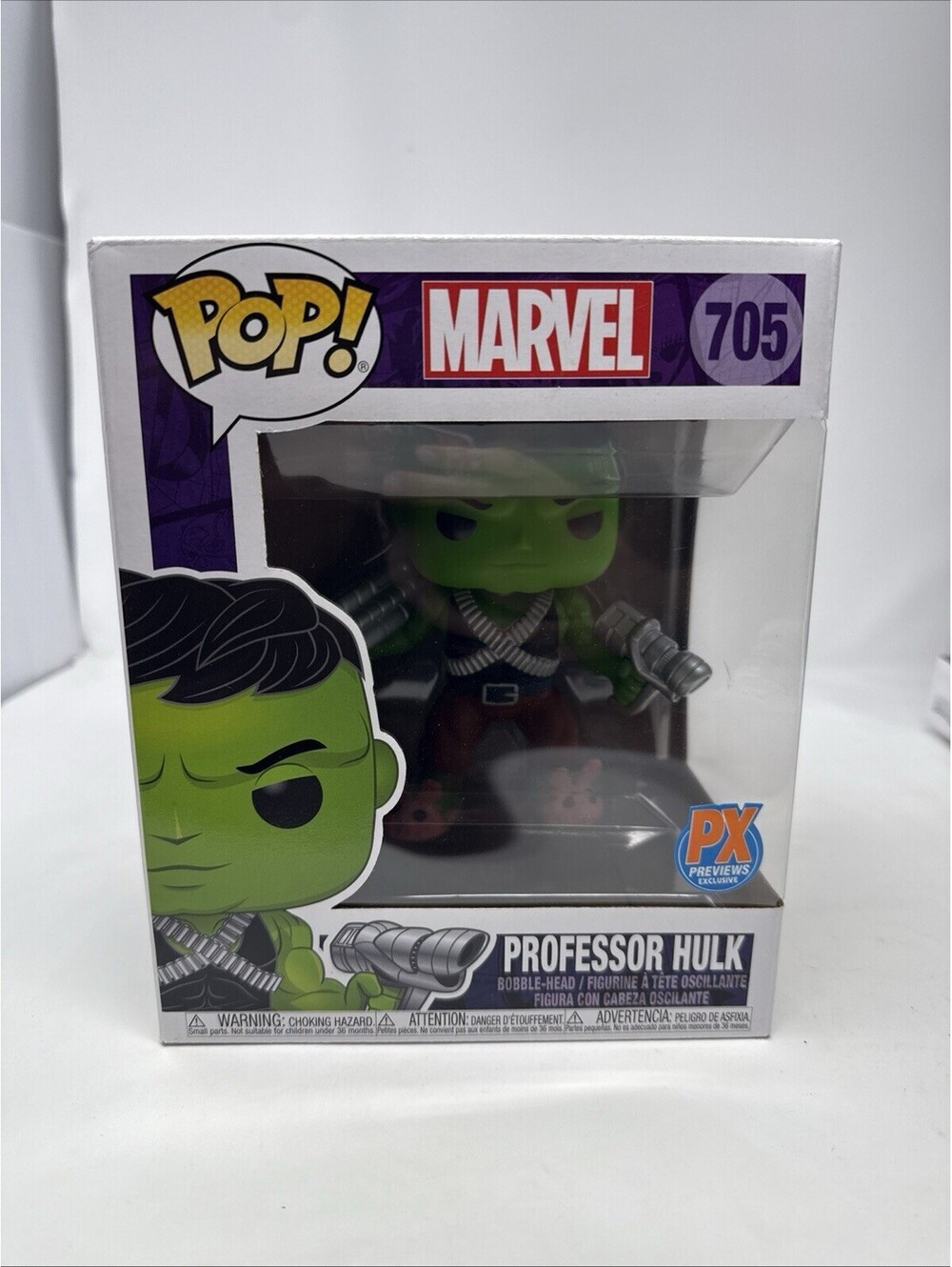 Funko Professor Hulk With Bunny Slippers 705 6-Inch Pop! Vinyl Marvel PX